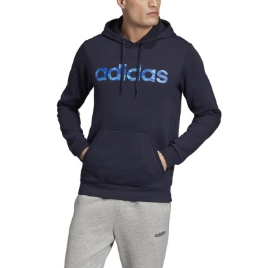 adidas Hoodie Logo Camo Print #19 inkblau Herren